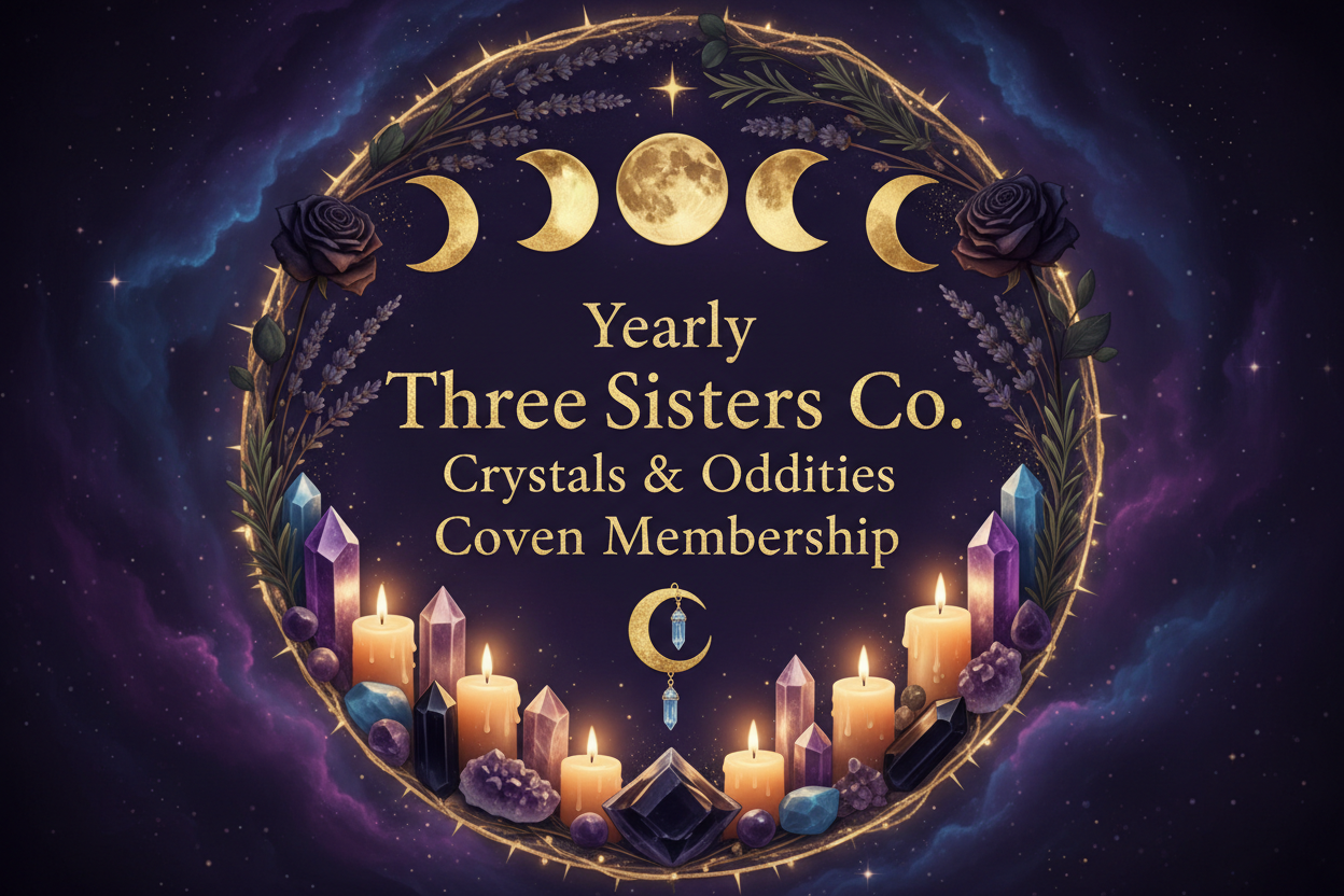 Yearly Three Sisters Co. Crystals & Oddities Coven Membership