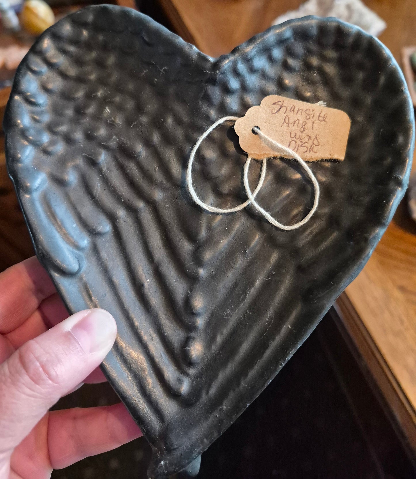Shungite Angel Wing Disk