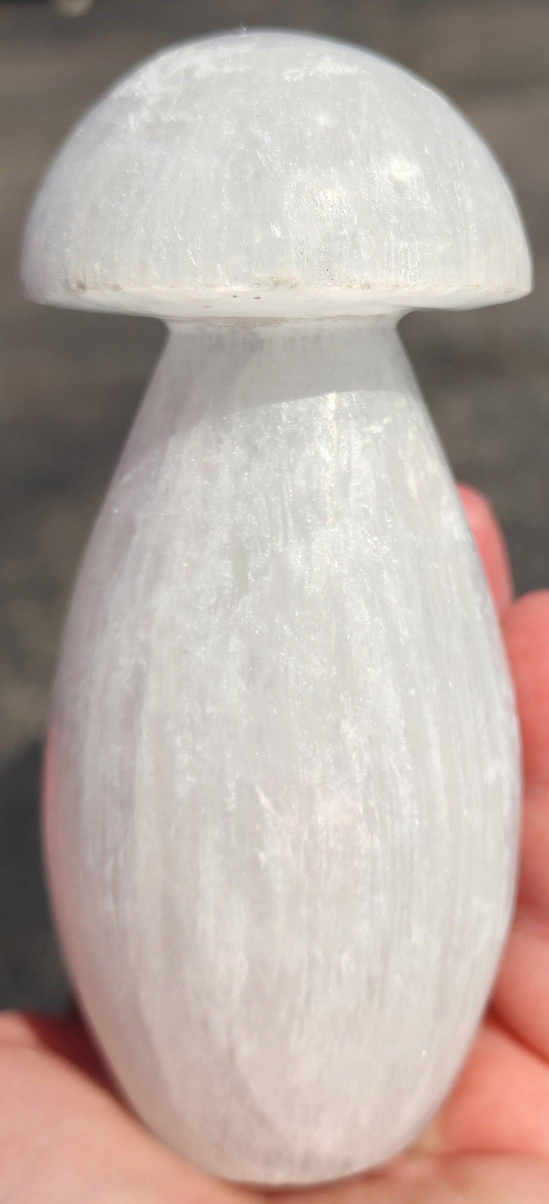 Selenite Mushroom Light Cover