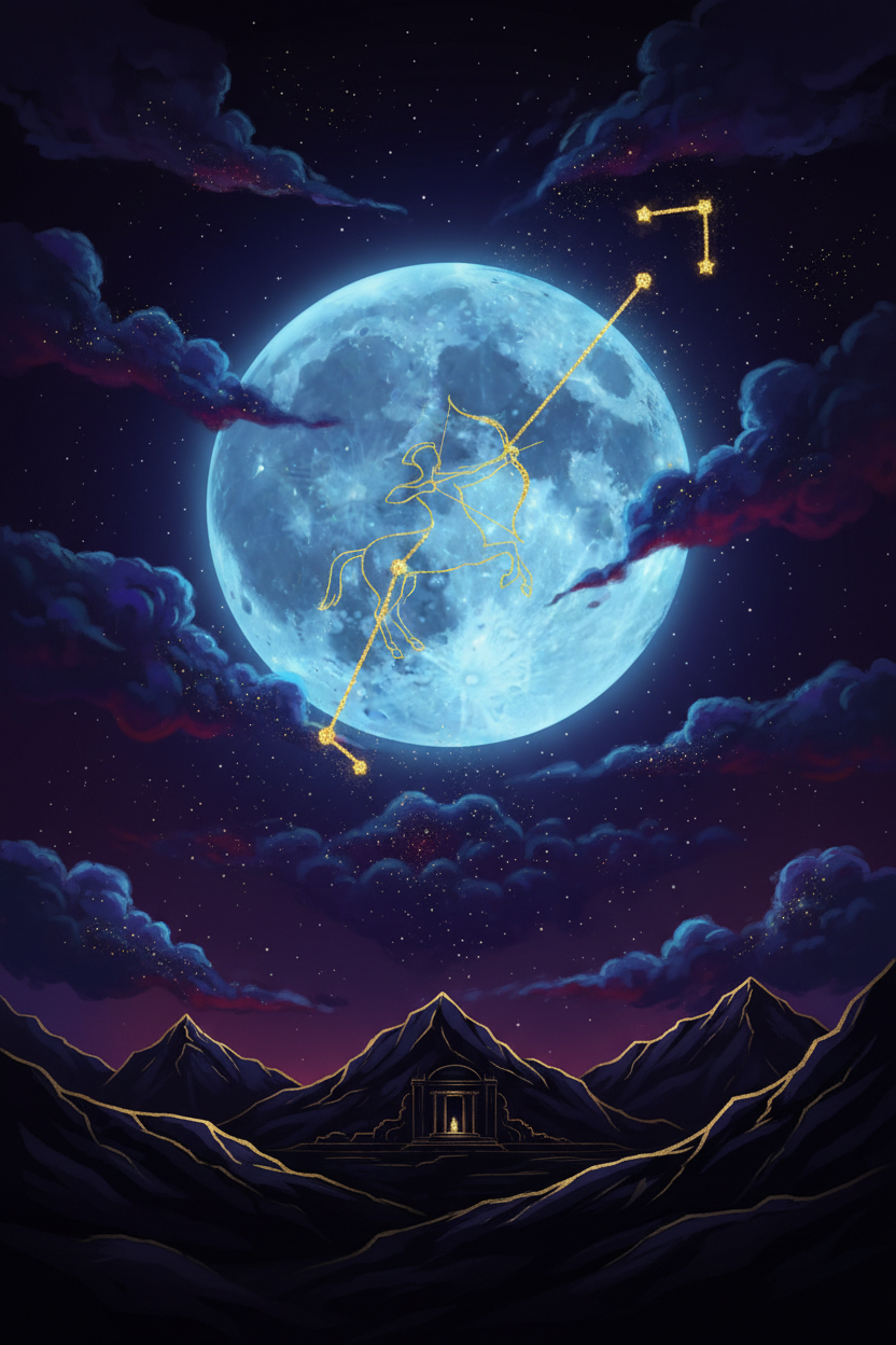 🌕 Full Blue Moon in Sagittarius | June 2026 – Meaning, Magic & Ritual Workings