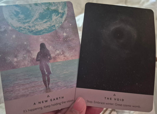 Daily Collective Reading June 19 2026 – A New Earth and The Void oracle cards