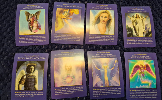 8 Archangel Michael oracle cards spread for daily collective reading May 9 2026