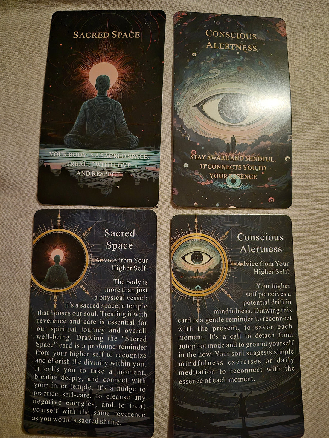 Daily collective oracle reading cards – Sacred Space and Conscious Alertness