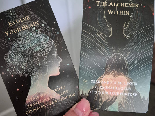 Daily collective oracle reading cards: Evolve Your Brain and The Alchemist Within