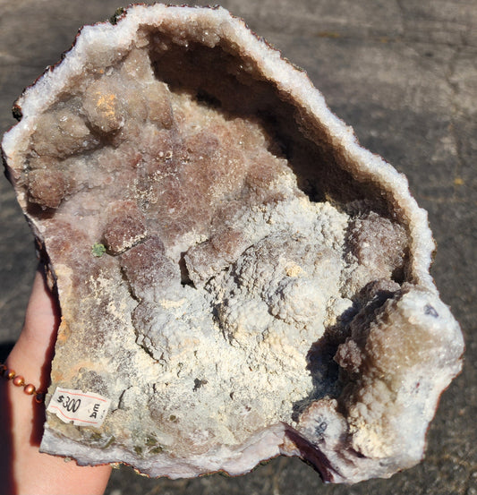 Pink Amethyst Geode Half – Large Statement Piece