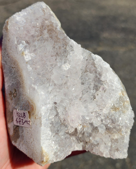 White Quartz Crystal Cluster Specimen