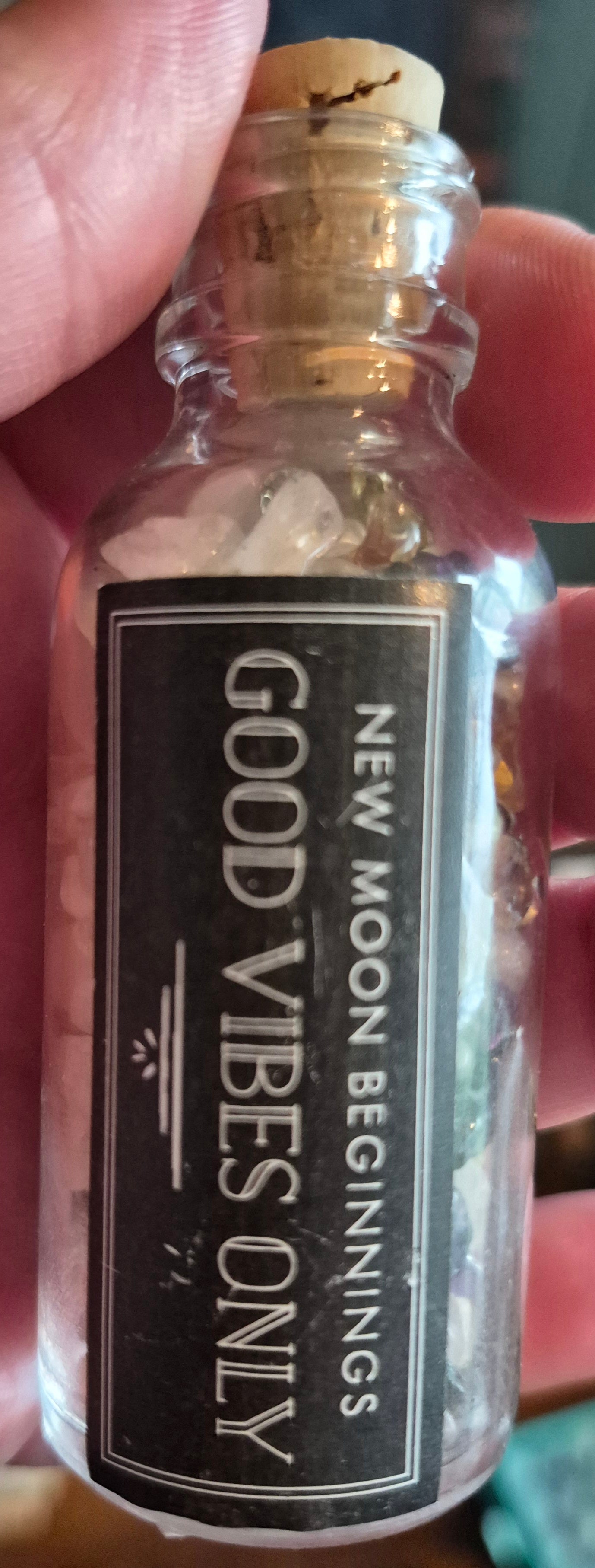 Good Vibes Only - New Moon Beginnings blessing jar